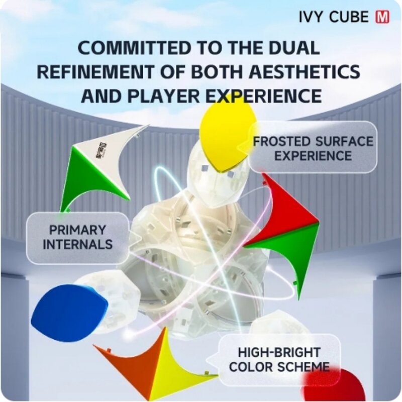 Qiyi IVY Cube versione magnetica cubo magico 56x56x56mm dimensioni Puzzle professionale giocattoli in scatola per bambini giocattolo regalo per bambini