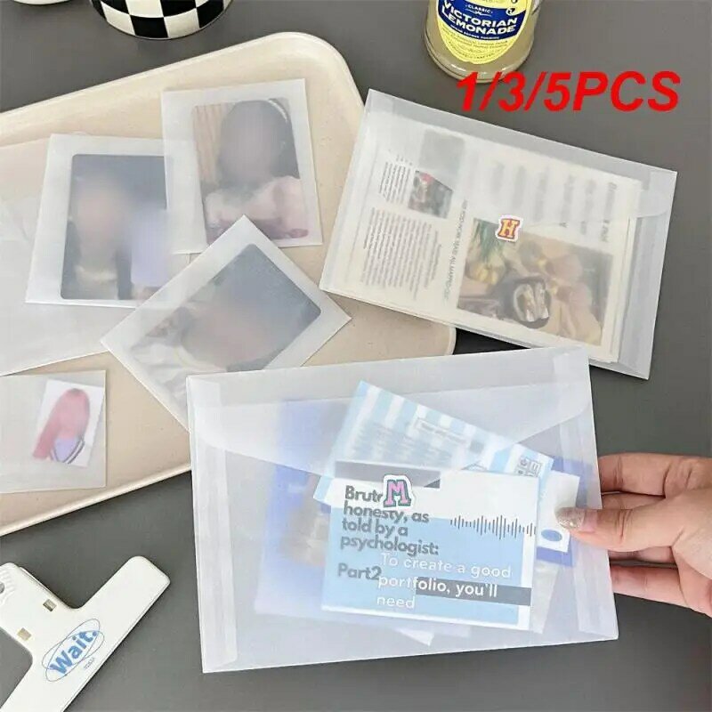 내구성 및 환경 친화적 반투명 방수 보호 가방, 소형 및 휴대용 카드 커버, 17.5x12.5cm, 1 개, 3 개, 5 개
