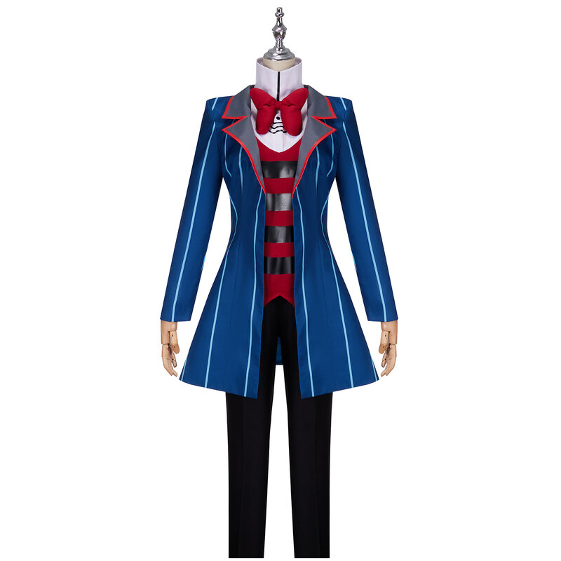 Костюм для косплея Vox, униформа, костюм, женский костюм, синий, красный костюм, аниме косплей