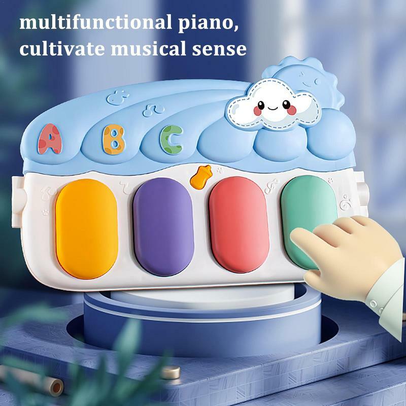 Playmat Atividade do bebê, Tapete, Grande Piano Gym Pad, Piano Center com música e luzes, Toque Auditivo Visual