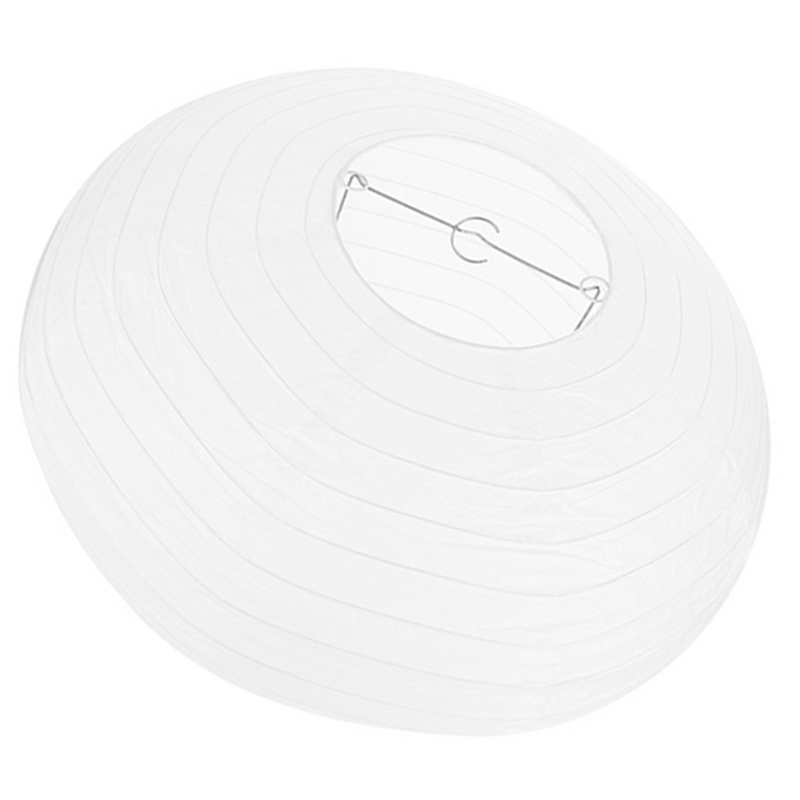 Linterna de papel colgante blanca, pantalla de lámpara de techo, cubierta de luz de mesa de bola