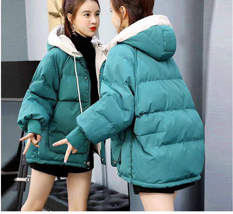 Women's Clothing Simple Fashion hooded short down coat Winter New