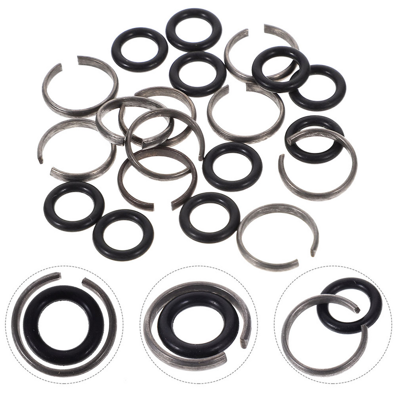 O-Ring Borracha Bloqueio Chaves, Chave Anéis, Impacto Retenção Clipe, Avental Socket Retainer, 5 Conjuntos