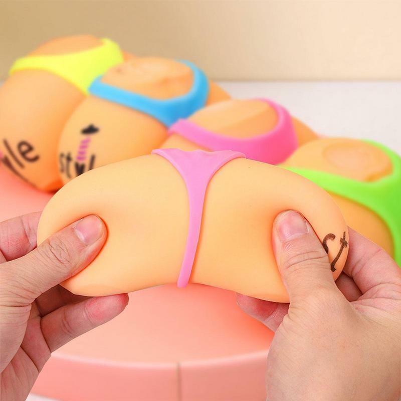 Fidget Toys Mini Simulation Ass Squeeze Toy Halloween Decompressions Funny Pinch Toy For Kid Adult Anxiety Stress Soothing