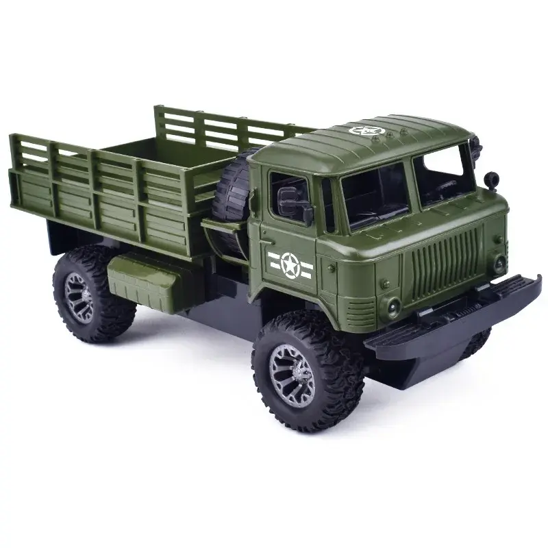 Camión Militar con Control remoto para niños, vehículo todoterreno teledirigido 4wd, 1:18 LED, regalo