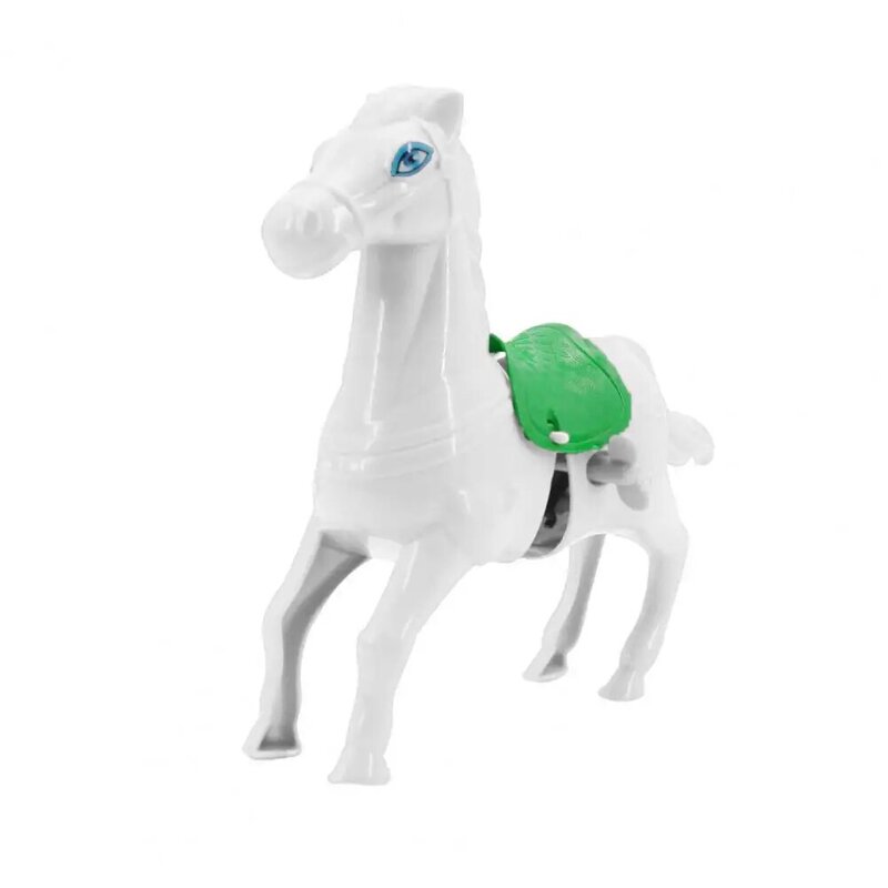 Nakręcana zabawka w kształcie konia, żywa nakręcana zabawka realistyczna kształt konia nakręcana zabawka dla dzieci nie wymaga baterii zwierząt dziecięcych dla chłopców