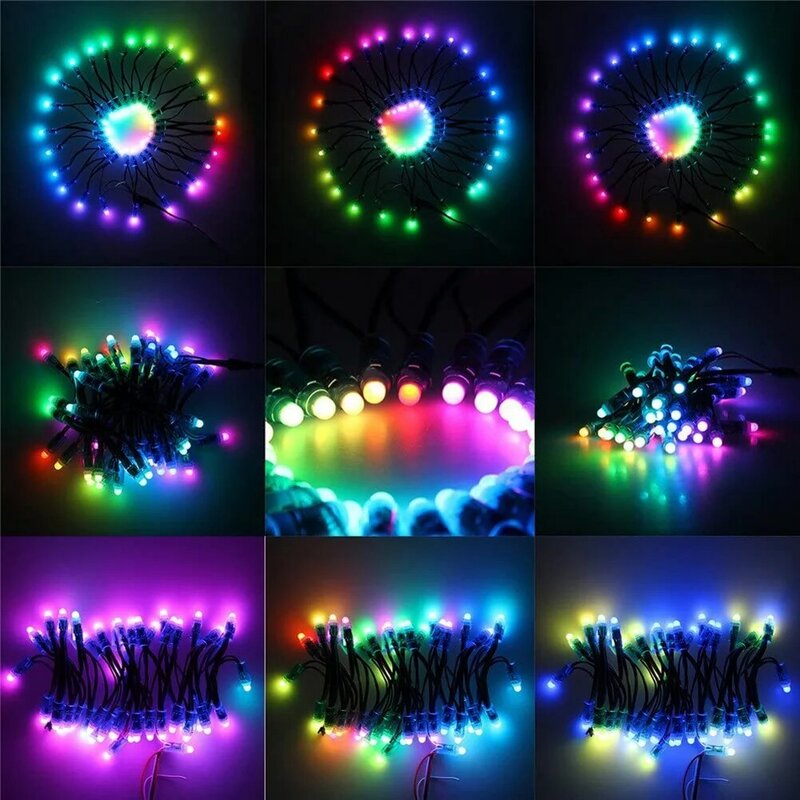 Módulo de luz LED Digital a todo Color, 50 piezas, WS2811, RGB, direccionable individualmente, 12mm