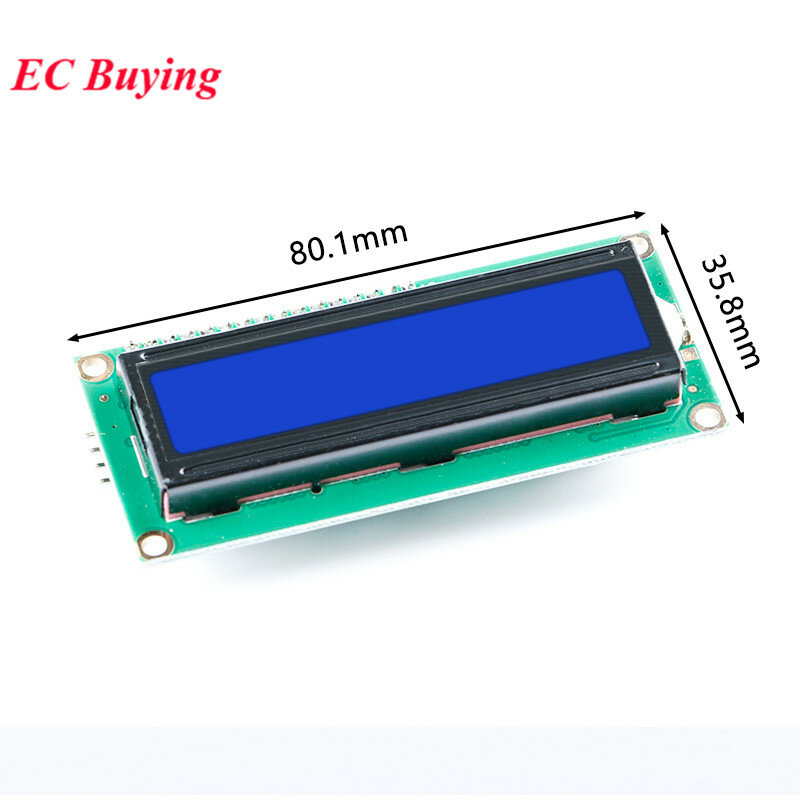 LCD1602 1602 LCD modul layar biru/kuning hijau 1602A LCD tampilan LED PCF8574T PCF8574 IIC I2C Antarmuka 5V UNTUK arduino