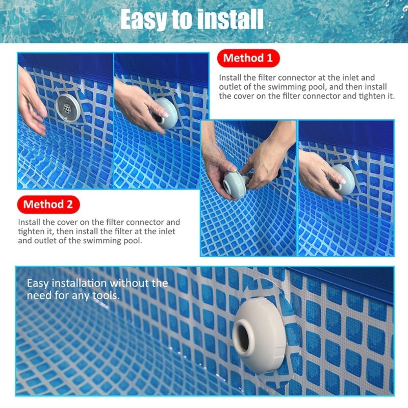 2023 New Plastic Filter Basket Pool Strainer Connector Replacement Swimming Pools Filter