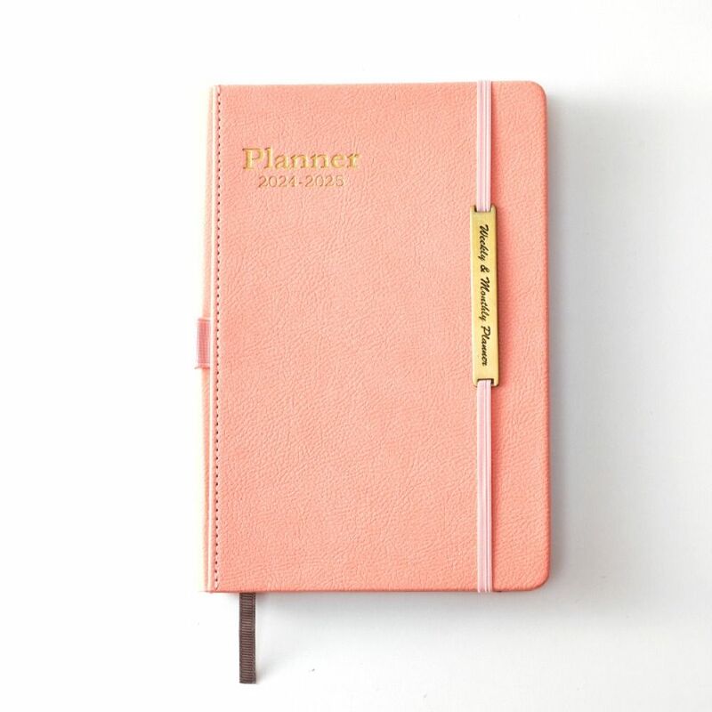A5 Size 2024-2025 Planner Efficient Versatile Hardcover Calendar Customizable Goal-Oriented Weekly & Monthly Planner Office