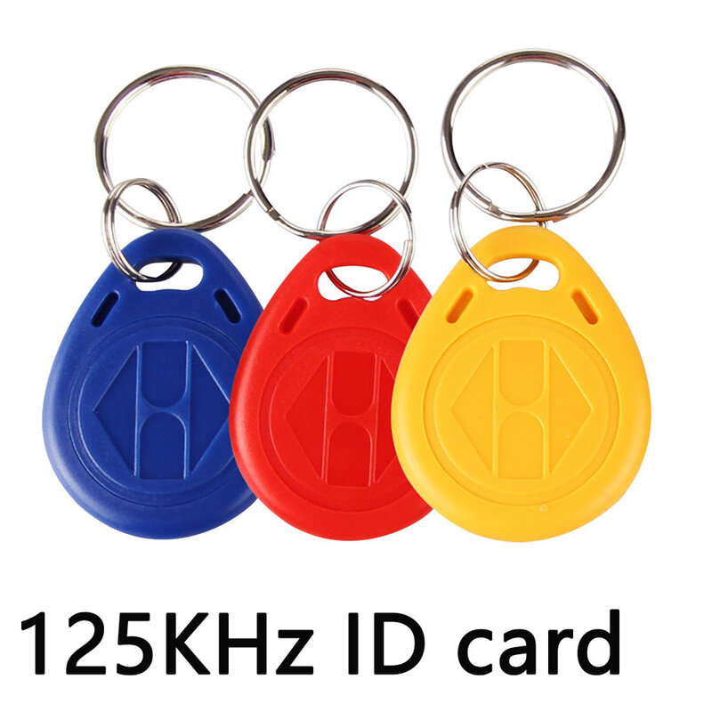 T5577 125KHz kunci kartu ID Salin dapat ditulis ulang ID tulis ulang keyfob EM4305 RFID Tag cincin kartu jarak dekat Token akses duplikat