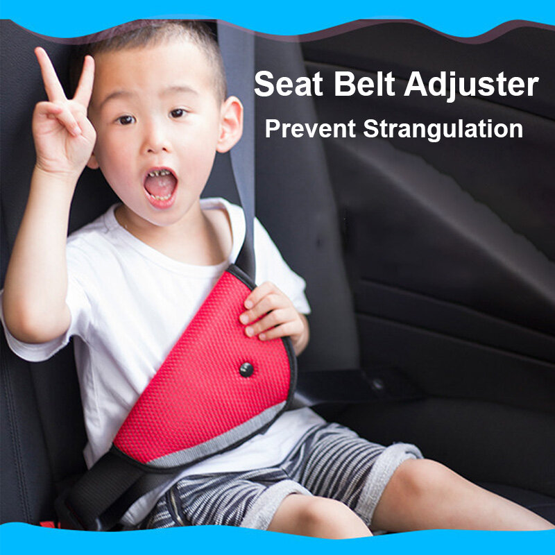 Wygodne dziecięce trójkątne osłona bezpieczeństwa fotelik samochodowy dla dziecka z siatką oddychający pas bezpieczeństwa regulowany trójkątny futerał ochronny