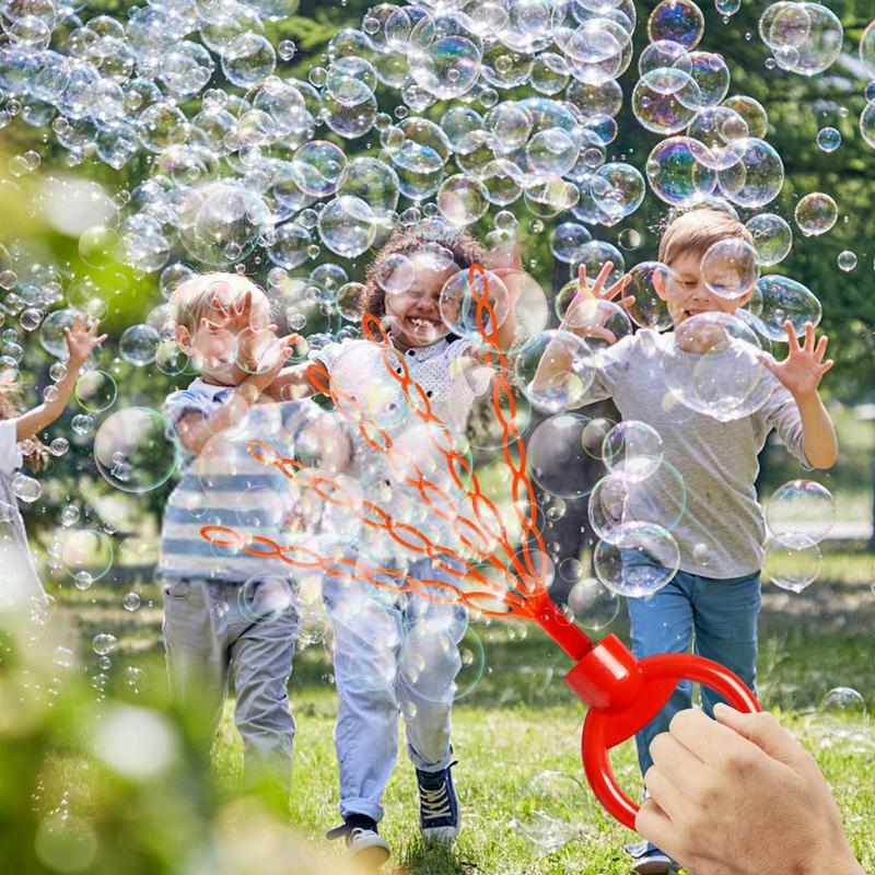 Varitas de burbujas de cara sonriente para niños, palo de burbujas de mano, fabricante de soplador, herramienta de soplado de jabón divertida, juguete de verano al aire libre, 32 agujeros, 1pc