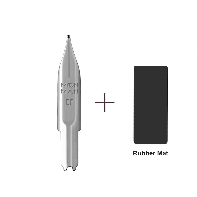 MAJOHN A1 A2 A3 프레스 송진 만년필 교체용 EF/F 펜촉, MAJOHN A1 잉크 펜 액세서리, 고무 매트 포함 쓰기 펜촉