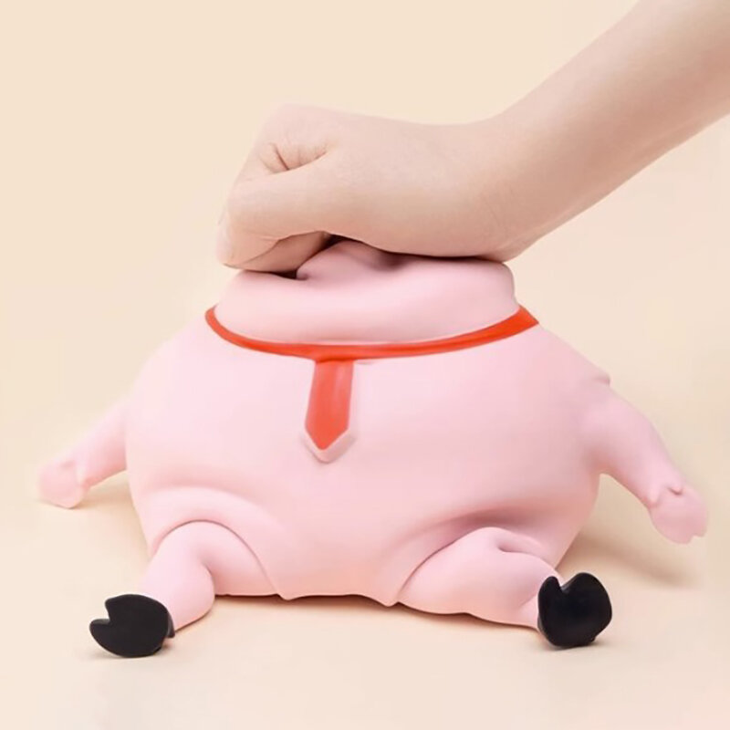 Juguetes creativos de animales de cerdo rosa para apretar, regalos de fiesta, Juguetes Divertidos para aliviar el estrés