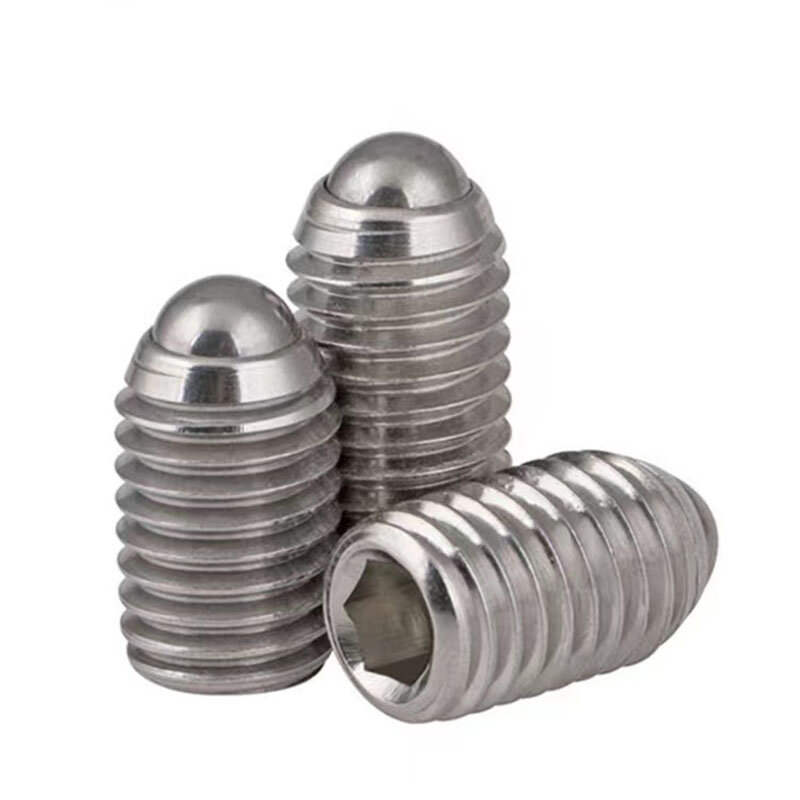 304 Stainless Steel  Socket Set Screw Cone Point Grub Screw  Positioning Steel Ball Screw
