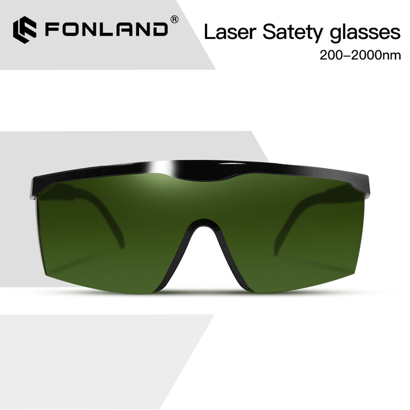 FONLAND-gafas protectoras de Ojos de seguridad láser 200nm-2000nm, para marcado y grabado láser, con funda protectora