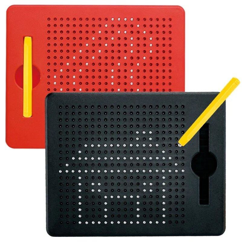 Tablet magnetik bantalan Magnet papan gambar manik baja pena Stylus manik-manik belajar pendidikan menulis mainan hadiah ulang tahun anak-anak