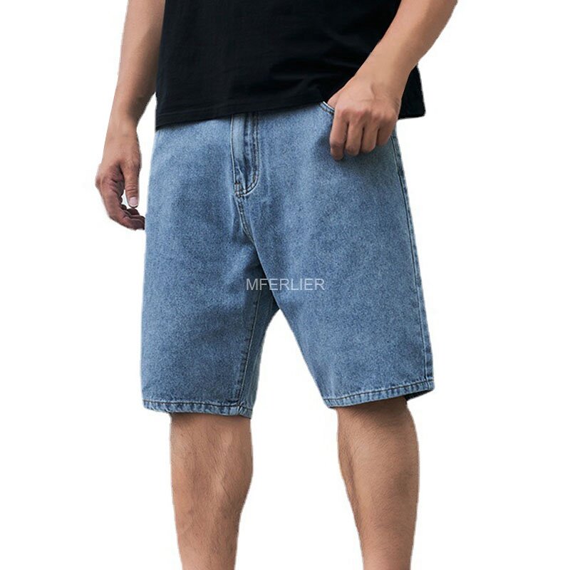 Zomer Oversize Jeans Mannen Katoen Grote Maat Loose Shorts 46 48