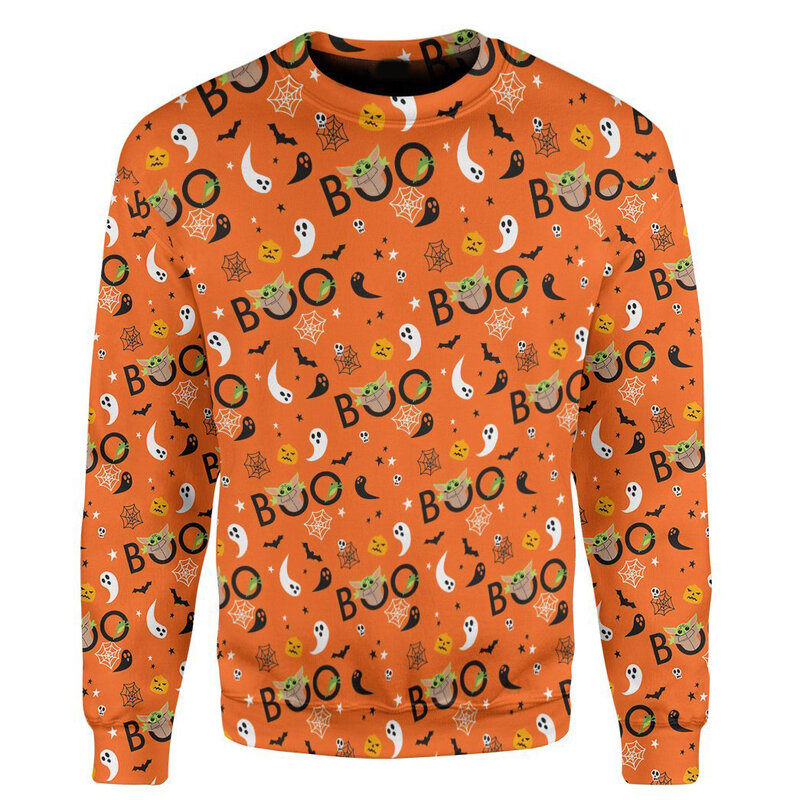 Martwy i Pitbull Halloween 3D wszystko nadrukowane męska bluza jesień Unisex wycięcie pod szyją sweter z długim rękawem TDD70