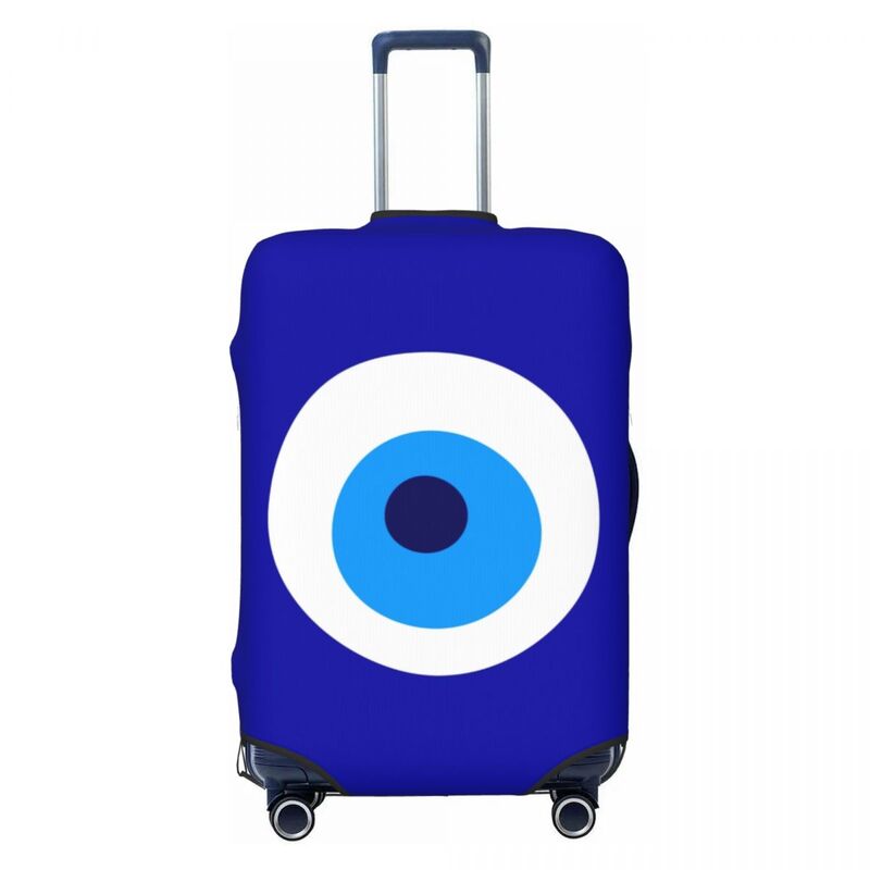 Custom Nazar Evil Eye Protection Symbol Luggage Cover Protector Cute Amulet Turkish Travel Suitcase Covers for 18-32 Inch