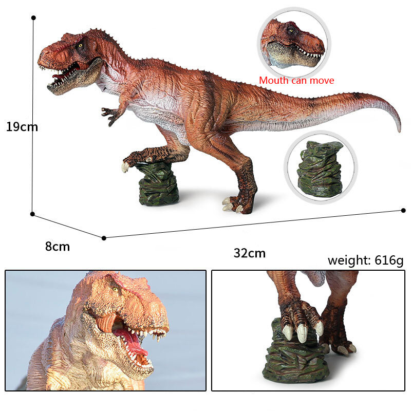 Model Hewan Dunia Dinosaurus Jurassic Seperti Hidup Indominus Rex Pterosaurus Mosasaur Action Figure PVC Collection Hadiah Mainan Anak-anak
