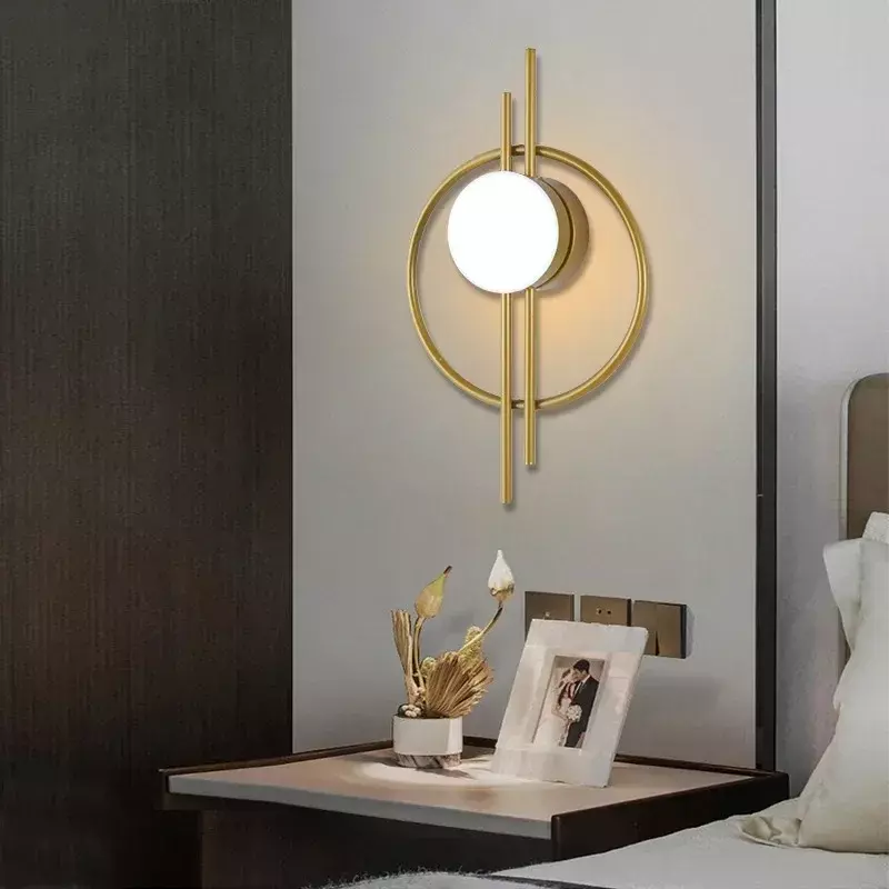 Modern LED Wall Sconce Lamp For Living Dining Room Bedroom Bedside TV Background Aisle Home Decoration Lighting Fixture Lustre