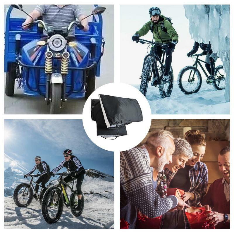 Guantes de manillar de motocicleta, manguitos de cuero impermeables, cómodos para moto de nieve, Invierno
