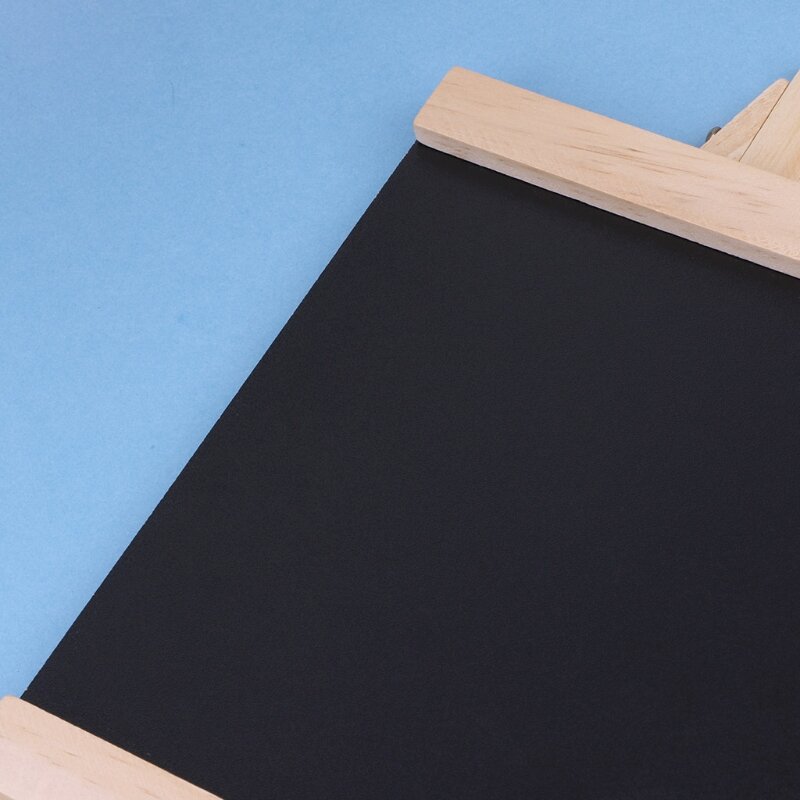 Grande 20cm x 21.5cm desktop mensagem blackboard cavalete quadro crianças madeira placas de escrita dobrável fácil de limpar e manter
