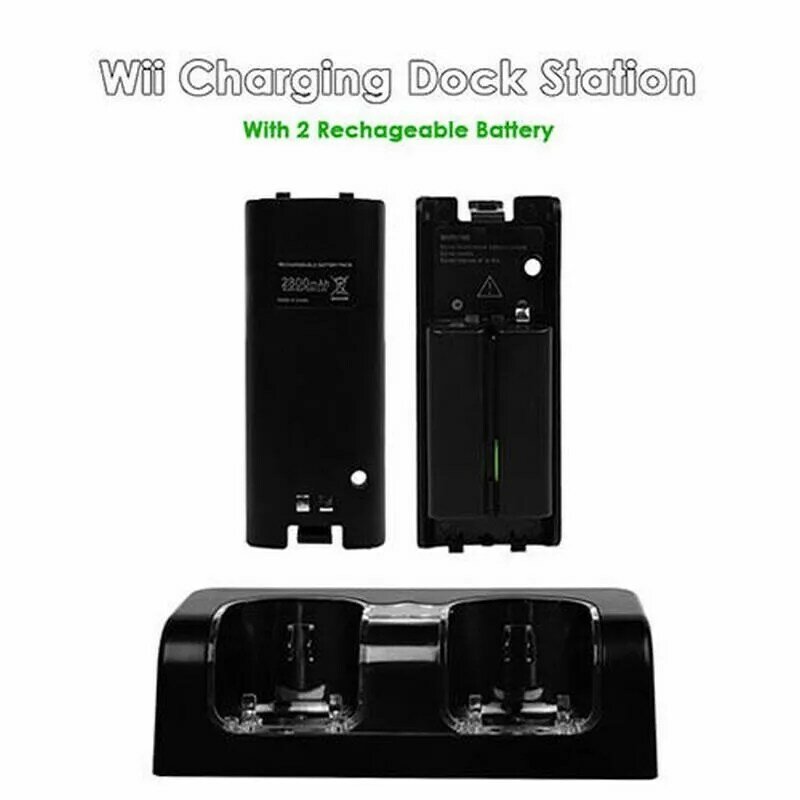 Smart Charging Station Dock Stand Charger for Wii U Gamepad Remote Controller Games & Accessories