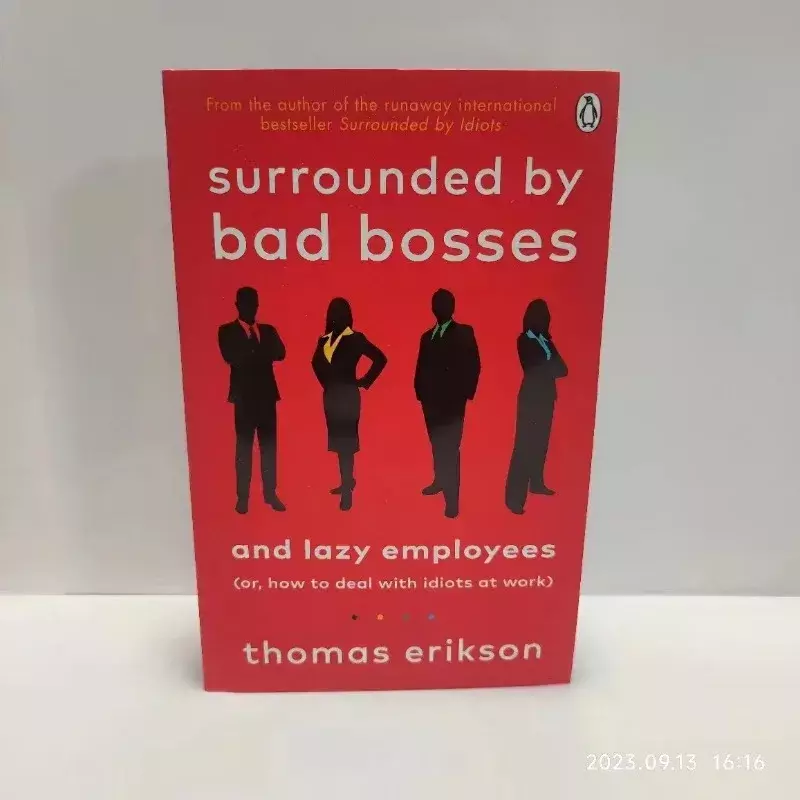 4 Bücher von thomas erikson umgeben von Idioten, von Psychopathen, von Rückschlägen, von schlechten Chefs Bestseller-Buch in Englisch