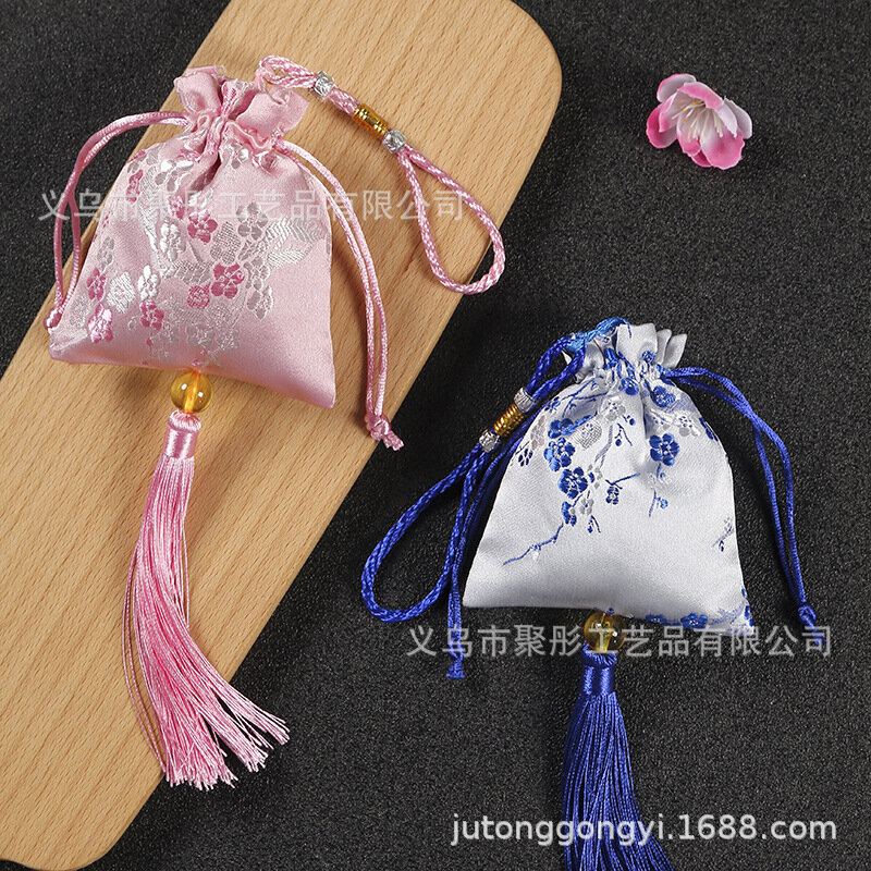 Dragon Boat Festival Fragrant Bag Empty Bag Lavender Fragrant Bag Tassel Carrying Embroidery Pouch Car Pendant Fragrant Bag