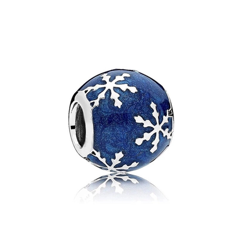 Blue Starry Sky Series Pendentif perle romantique pour femme, argent regardé 925, original, étoile, lune, bracelet, collier, bijoux à breloques bricolage