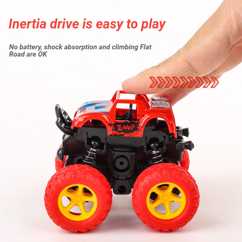 Boy Toys Car Inertia Four-wheel Drive Off-road Vehicles Boys Stunt Resistant Engineering Car Kid Simulation Model Toy Car Toy