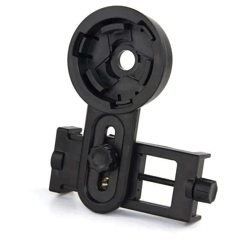 Mobile phone clip holder connected to astronomical binocular telescope microscope universal photography holder for photography