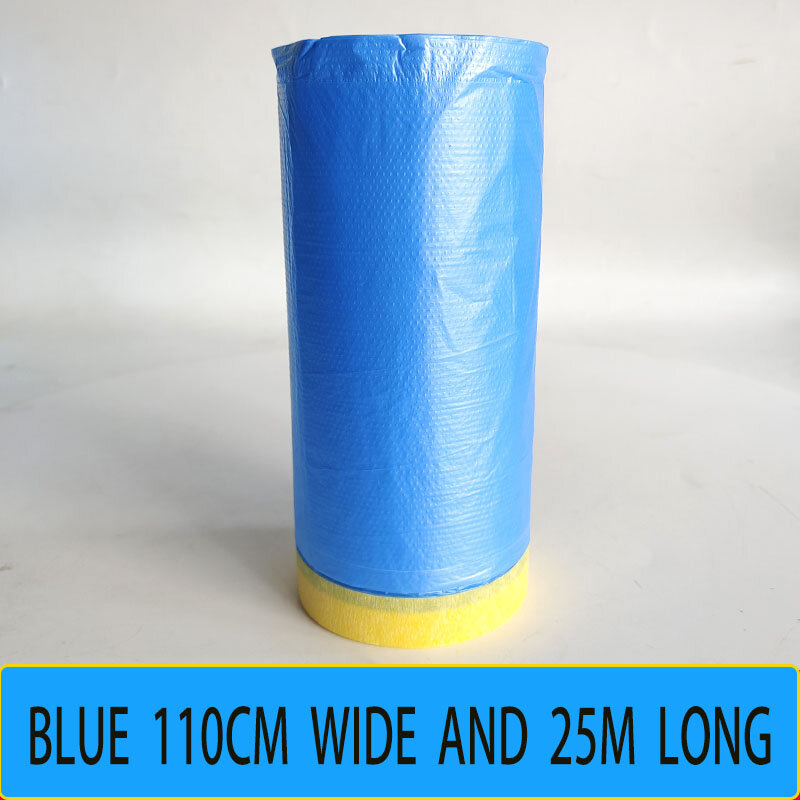Автомобильная пластиковая Маскировочная пленка, предварительно заклеенная Защитная Маскировочная пленка, клейкая Маскировочная пленка для автомобильной краски