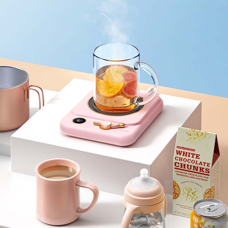 220V Smart Cup Heater Coffee Mug Warmer piastra riscaldante elettrica per tè al latte riscaldamento per alimenti sottobicchiere 3 Gear Warming Pad Hot Tea Makers