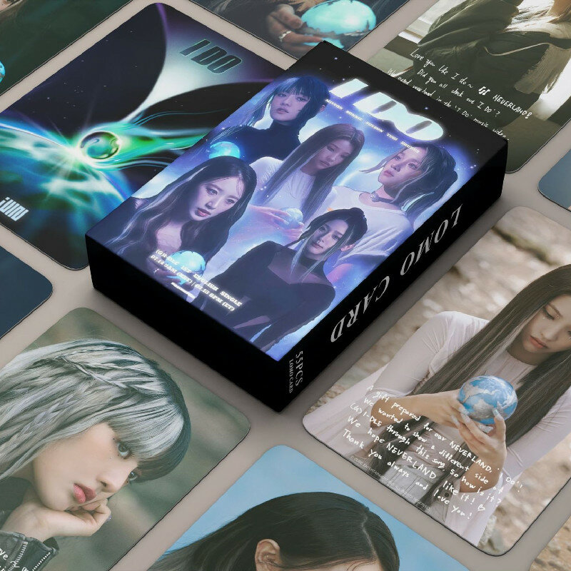 Álbum Kpop GIDLE de alta calidad, tarjetas fotográficas I Feel, I-DLE, tarjetas Lomo para chicas, postales, colección de Fans, regalo, 55 unids/set