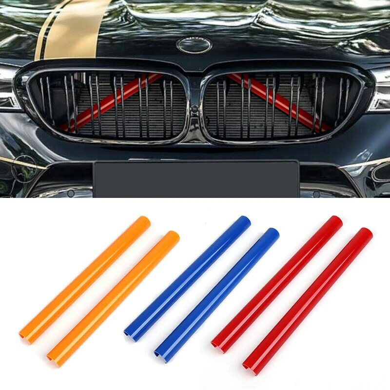 Un paio di strisce di rivestimento della griglia anteriore dell'auto per BMW F30 F31 F32 F33 F34 F36 F20 F21 F22 F23 G29 accessori per la decorazione dello Styling dello Sport per auto