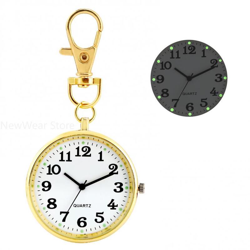 Новое поступление, карманные часы, минималистичные кварцевые часы для медсестер, унисекс, для женщин, мужчин, медсестер, врач, ключ, Подвесные часы, оптовая продажа