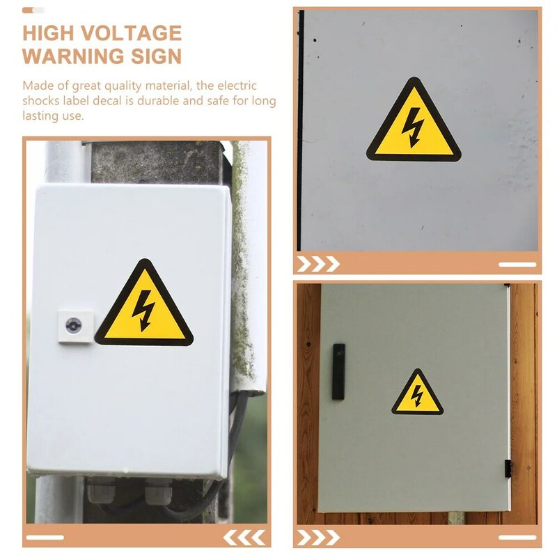 24 Pcs High Voltage Decals Electric Hazard Sign Label Warning Stickers Caution