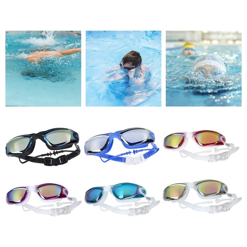 Gafas de natación resistentes al agua para mujer, gafas de buceo, esnórquel, interior