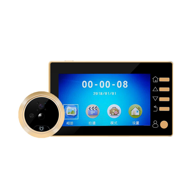 Q10 4.3 inches display Smart Electronic Peephole Door Viewer  Detection Home Security Doorbell 3.7V 1800MA Lithium Battery