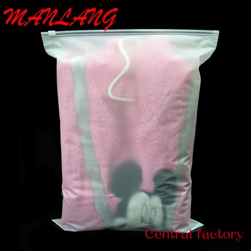 Sprzedaż hurtowa e skarpety ręcznik bielizna opakowanie torba na ubrania tanią wysyłkę matowe torba na zamek błyskawiczny torby plastikowe z logo