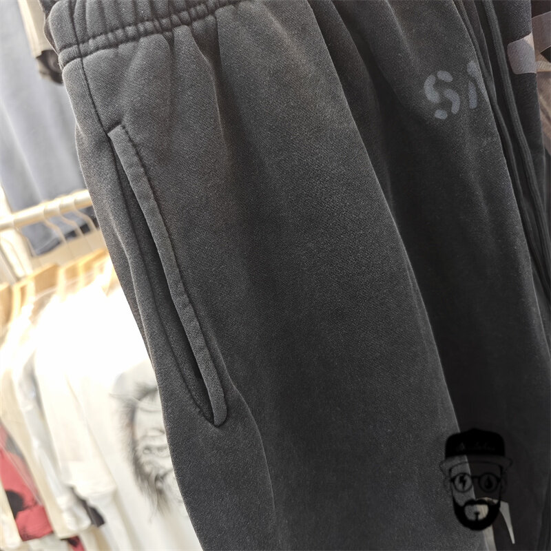 Pantalones cortos de Saint Michael para hombre, shorts deportivos holgados informales de algodón puro, envío gratis