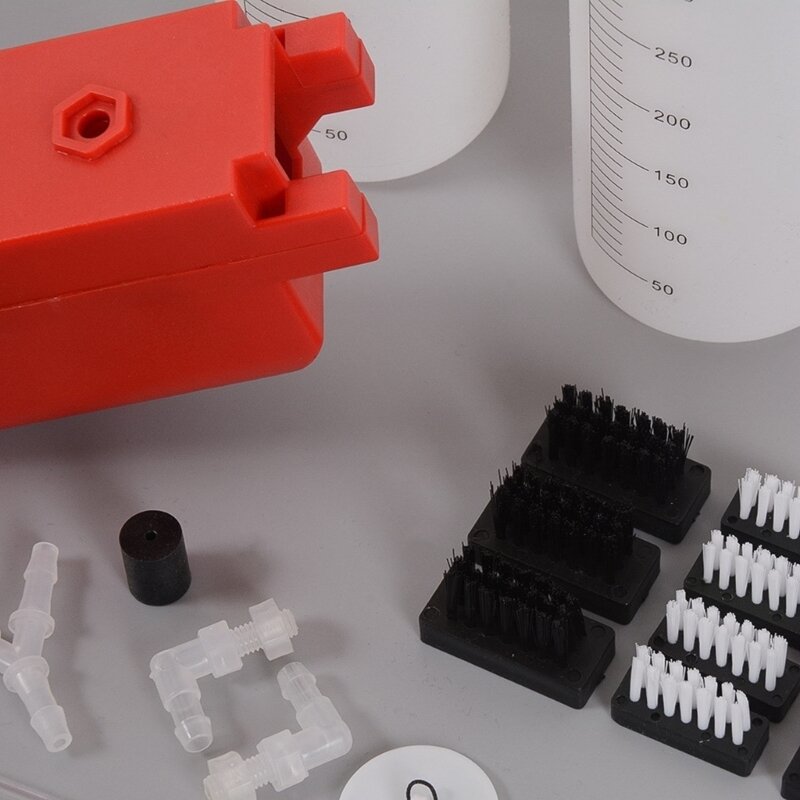 Set Mesin Penggosok Sikat Gigi Sikat Pembersih Rantai Sepeda Motor Plastik
