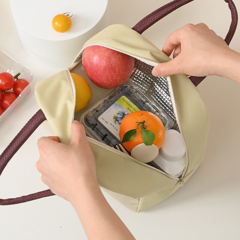 กระเป๋าเก็บ3D สเตอริโอลายสัตว์การ์ตูนกระเป๋าใส่ข้าวกลางวันสำหรับเด็กกลางแจ้ง kotak Makan piknik มีฉนวนกันความร้อนกระเป๋าโท้ทเด็กกันน้ำ