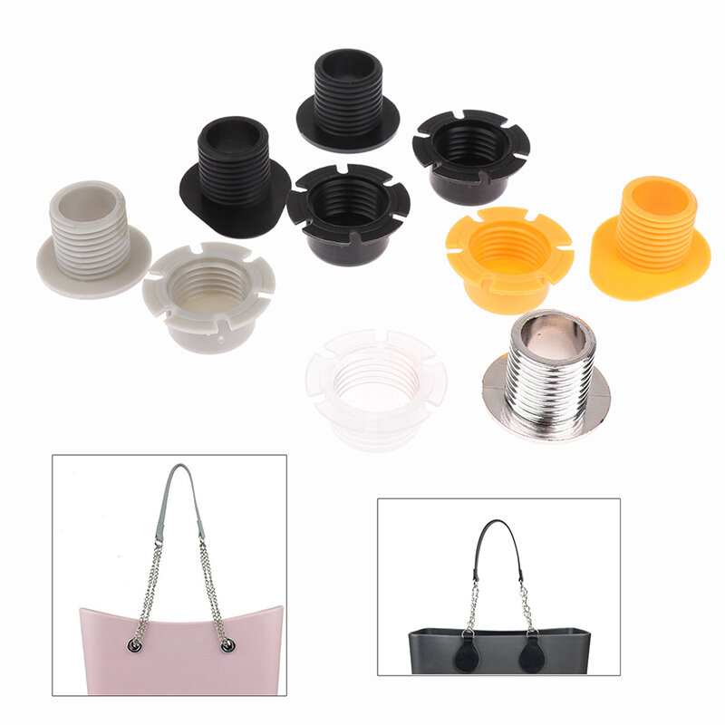 Accesorios de botón de bolsa para cuerda O asas de bolsa para mujer, accesorio de bolso de hombro, tornillo de plástico, 1 ud.