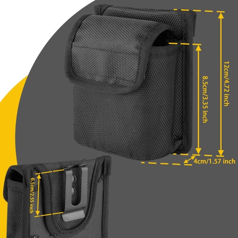 Convenient Tool Bag for Measuring Tapes to Hold and Protect Tape Measures and Small Rulers for Electricians, Woodworkers