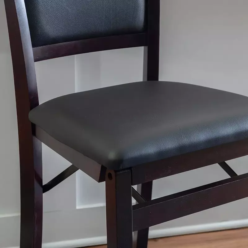 Bar Chair, Pad Back Folding Barstool, 24-Inch Bar Chair